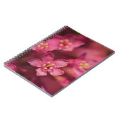 Mooie roze bloemen notitieboek (Linkerzijde)