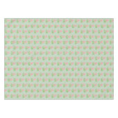 Mooie roze bloemen op lichtgroene tablet tafelkleed (Voorkant (Horizontaal))