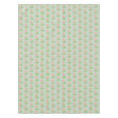 Mooie roze bloemen op lichtgroene tablet tafelkleed (Voorkant)