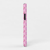 Mooie roze bloemen op lichtroze Case-Mate iPhone case (Achterkant/rechts)