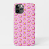 Mooie roze bloemen op lichtroze Case-Mate iPhone case (Achterkant)