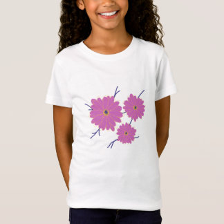 Mooie roze bloemen t-shirt