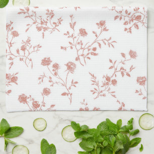Mooie Roze Bloemen Theedoek