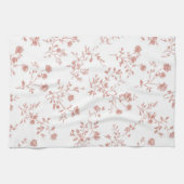 Mooie Roze Bloemen Theedoek (Horizontaal)