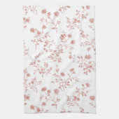 Mooie Roze Bloemen Theedoek (Verticaal)