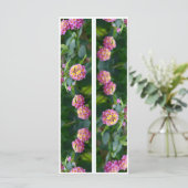 Mooie roze bloemen twee Bladwijzer (Staand voorkant)