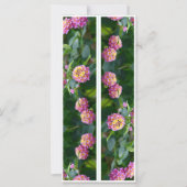 Mooie roze bloemen twee Bladwijzer (Voorkant)