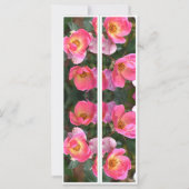 Mooie roze bloemen twee Bladwijzer (Achterkant)