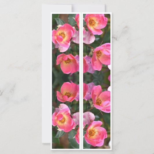 Mooie roze bloemen twee Bladwijzer (Voorkant)