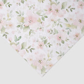 Mooie Roze Bloemen Verjaardag Tissuepapier (Detail)