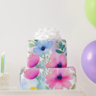 Mooie roze bloemen Wrapping Papier