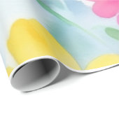 Mooie roze bloemen Wrapping Papier (Rol Hoek)