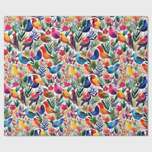 Mooie roze bloemen Wrapping Papier (Vlak)