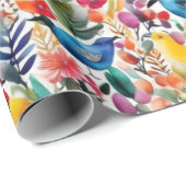 Mooie roze bloemen Wrapping Papier (Rol Hoek)