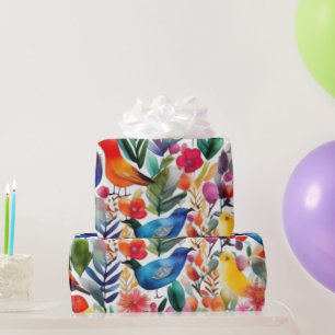 Mooie roze bloemen Wrapping Papier