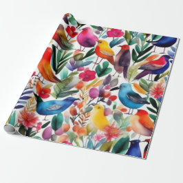 Mooie roze bloemen Wrapping Papier