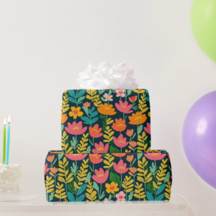 Mooie roze bloemen Wrapping Papier