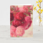 Mooie roze bloemenbriefkaarten kaart (Gele Bloem)