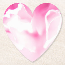 Mooie roze bloemenprint papieren coasters kartonnen onderzetters