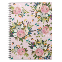 Mooie Roze Bloementuin Notitieboek