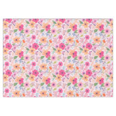Mooie Roze Bloementuin Tafelkleed (Voorkant (Horizontaal))