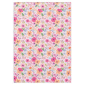 Mooie Roze Bloementuin Tafelkleed (Voorkant)