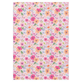 Mooie Roze Bloementuin Tafelkleed