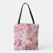 Mooie roze bloementuin tote bag (Achterkant)
