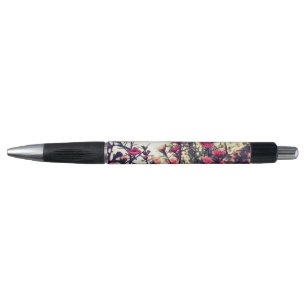Mooie Roze Bloemenweide Pen
