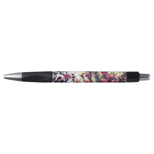 Mooie Roze Bloemenweide Pen (Voorkant)