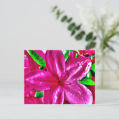 Mooie Roze Bloemige Azalea Kaarten (Staand voorkant)