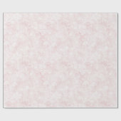 Mooie Roze Bloemige Bruids-Shower Cadeaupapier (Vlak)