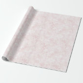 Mooie Roze Bloemige Bruids-Shower Cadeaupapier (Uitgerold)