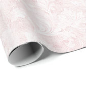 Mooie Roze Bloemige Bruids-Shower Cadeaupapier (Rol Hoek)