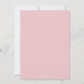 Mooie Roze Bloemige Bruiloftsdouche Kaart (Achterkant)