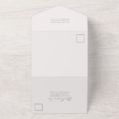 Mooie Roze Bloemige Quinceanera 15 Jaar All In One Uitnodiging (Buitenkant)