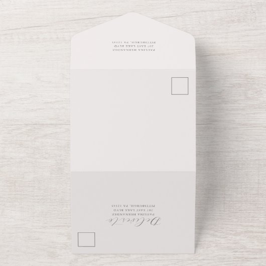 Mooie Roze Bloemige Quinceanera 15 Jaar All In One Uitnodiging (Buitenkant)