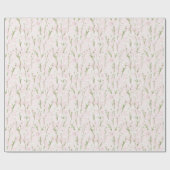 Mooie Roze Bloemige Verjaardag Cadeaupapier (Vlak)