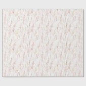 Mooie Roze Bloemige Verjaardag Cadeaupapier (Vlak)