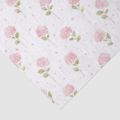 Mooie Roze Bloemrijke Bruidsdouche Tissuepapier (Detail)