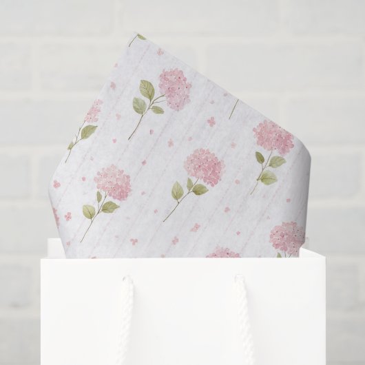 Mooie Roze Bloemrijke Bruidsdouche Tissuepapier (Cadeauzakje)