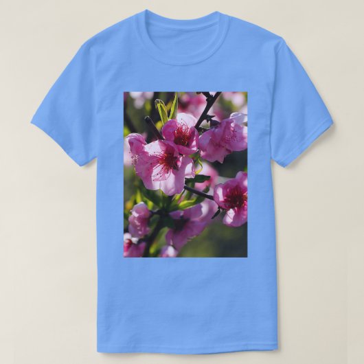 Mooie roze bloesem t-shirt (Design voorkant)