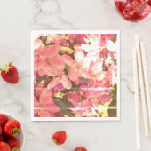 Mooie roze bloesems servet (Insitu)