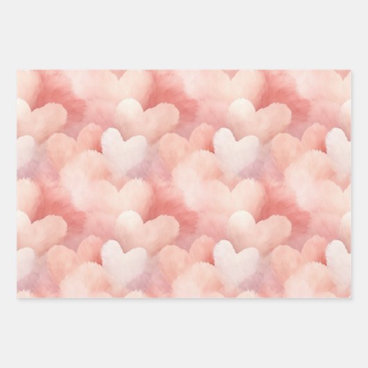 Mooie Roze Blush Cream Bloem Inpakpapier Vel (Voorkant 2)