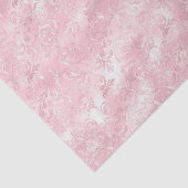 Mooie Roze Blush Elegante Glam Bruiloftsshower Tissuepapier (Detail)