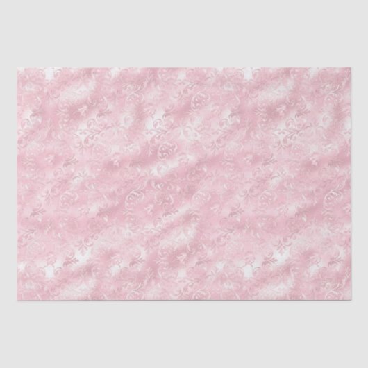 Mooie Roze Blush Elegante Glam Bruiloftsshower Tissuepapier (Voorkant)