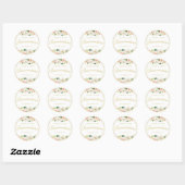 mooie roze blush floral Quinceanera sticker (Vel)