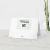 Mooie roze Blush Roos art Note Card Kaart (Achterkant)