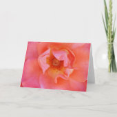 Mooie roze Blush Roos art Note Card Kaart (Voorkant)