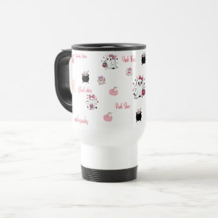 Mooie Roze Boo Geest Reismok Reisbeker